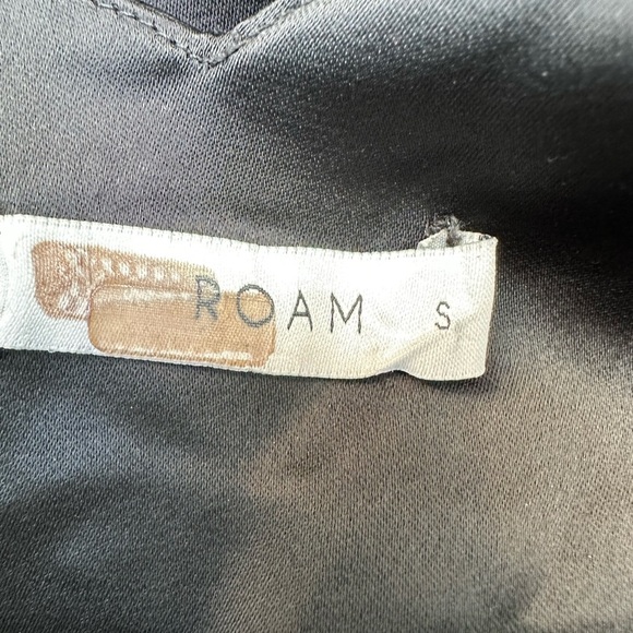 ROAM | Valencia Satin Black Slip Formal Midi Dress Size XS Cocktail Party - Picture 11 of 15